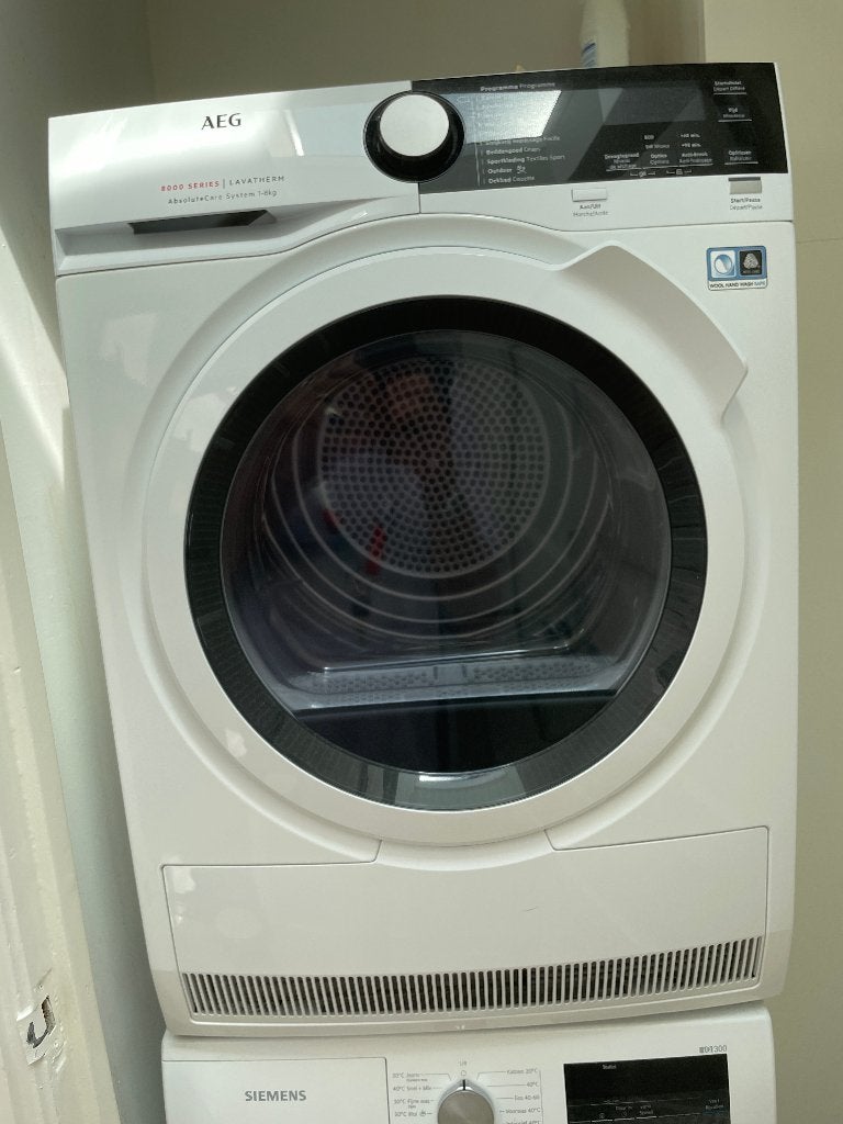 AEG 8000 Series Lavatherm AbsoluteCare Warmtepompdroger, Ophalen, 8 tot 10 kg, Zo goed als nieuw, Voorlader