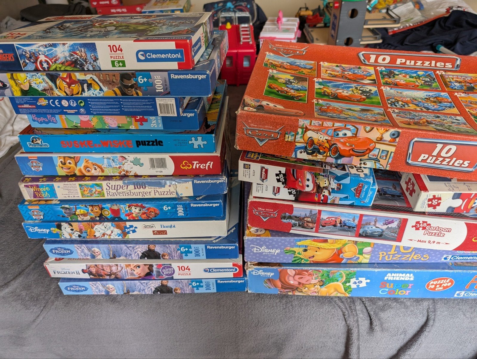 Flink puzzelpakket: Cars, Spider-Man, Peppa Pig, Frozen, Hobby en Vrije tijd, Denksport en Puzzels, Ophalen