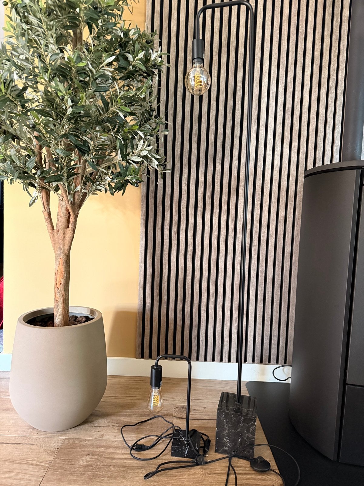 Lucide Lorin Vloerlamp en Tafellamp Set (excl. lampen), Zo goed als nieuw, Metaal, Modern, 150 tot 200 cm