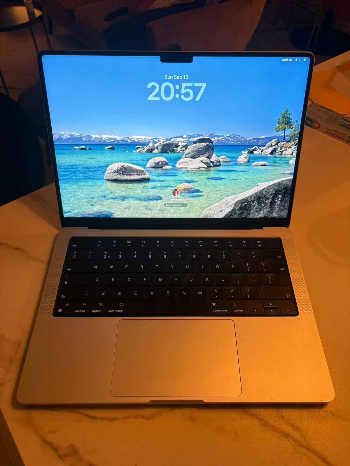 M1 Pro Macbook Pro 14 inch 512GB 16GB, Gebruikt, Qwerty, Overige groottes, 512 GB