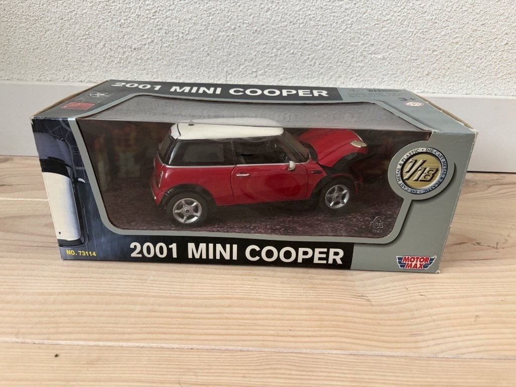 Mini cooper 1:18 motormax, Ophalen of Verzenden, Nieuw, Auto, Motormax