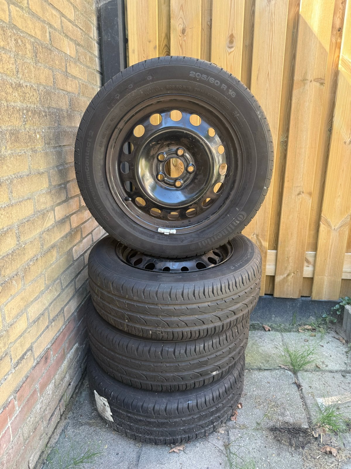 Set Ford velgen 5x108 met nieuwe Continental banden, Ophalen, Gebruikt, 16 inch, Banden en Velgen