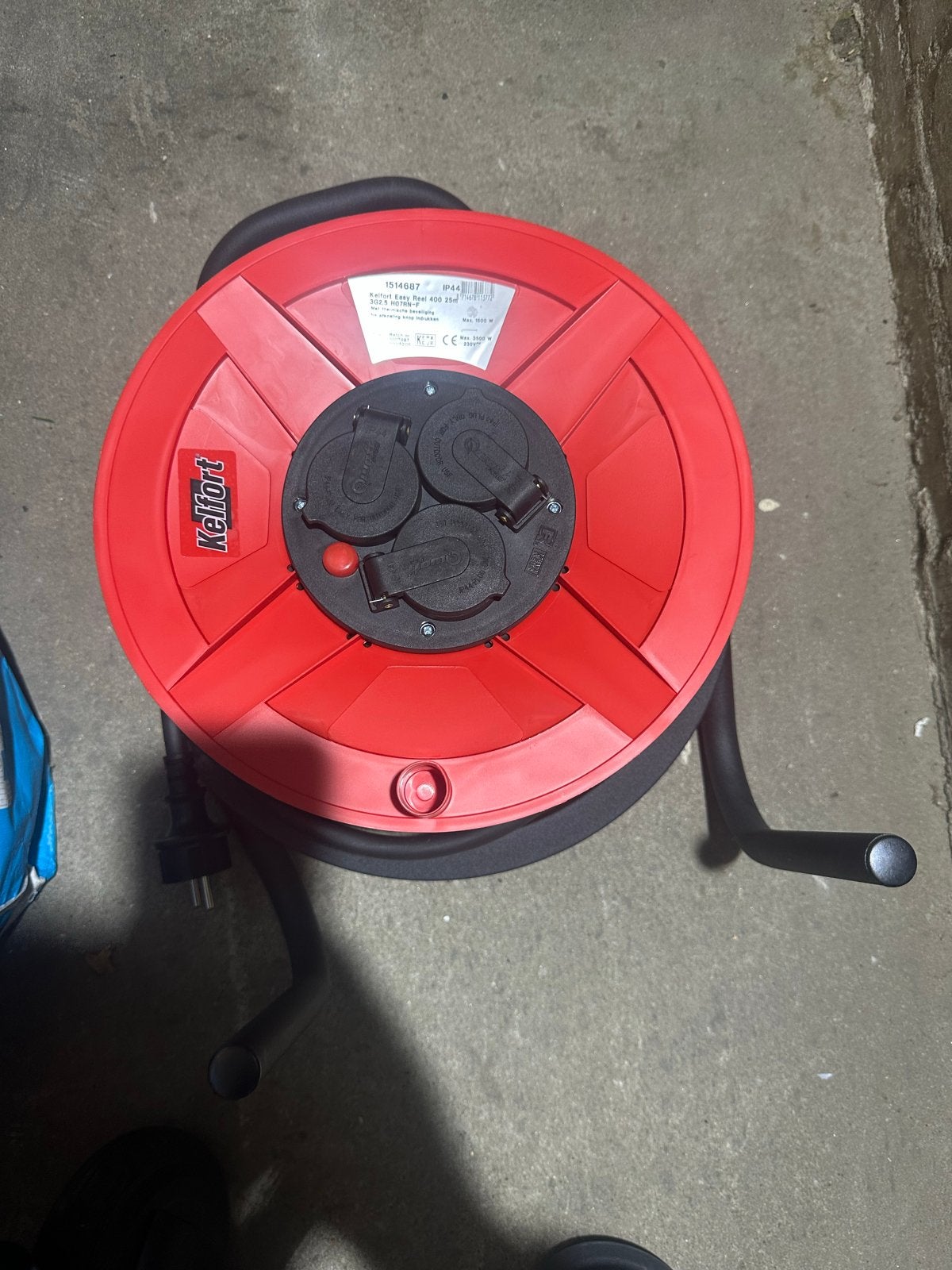 Kelfort Easy Reel 400 25m kabelhaspel met thermische beveili, Ophalen of Verzenden, Gebruikt, Overige merken, Kabelhaspel