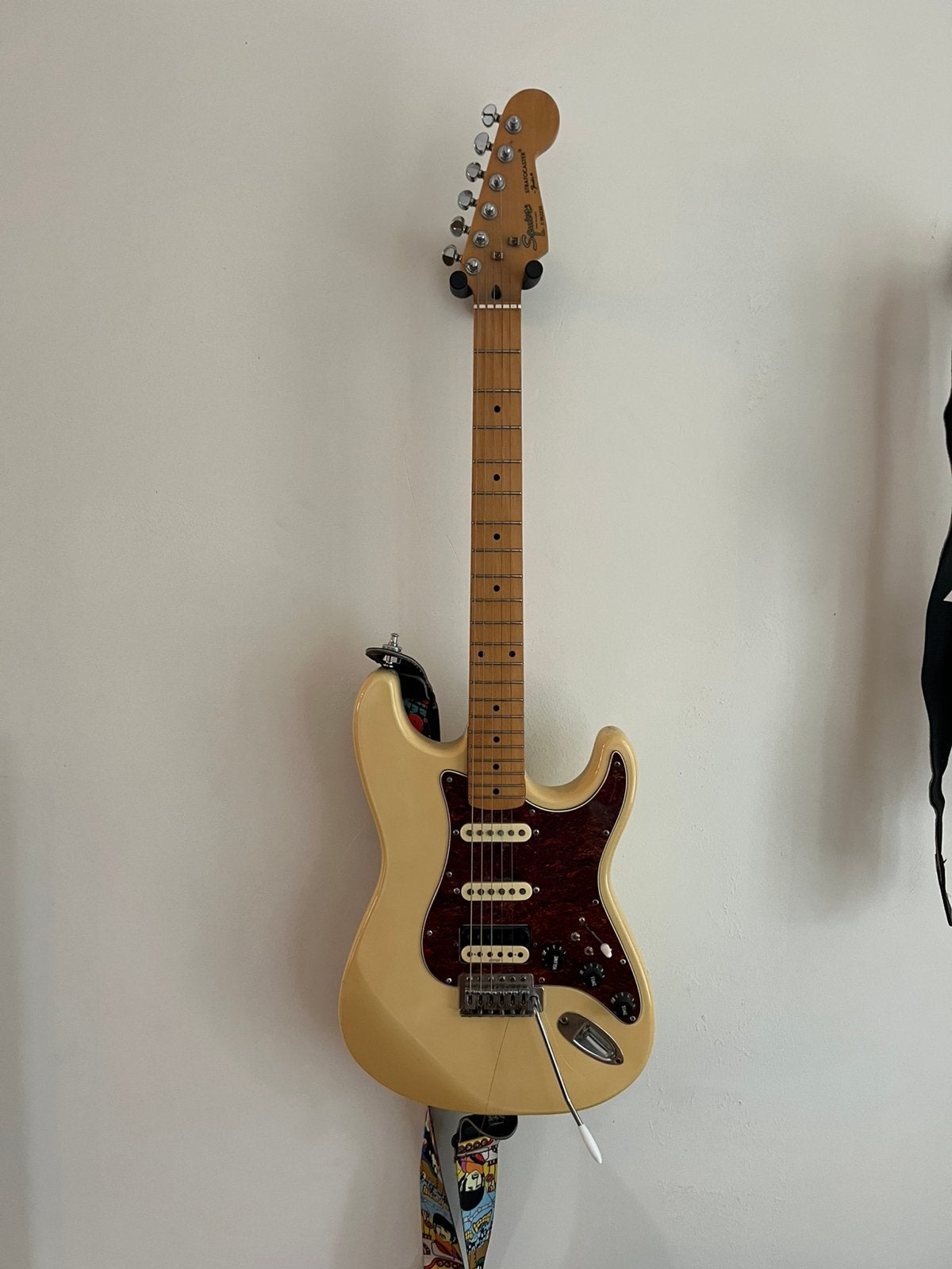 Fender squier Stratocaster Korea 90s crème, Ophalen, Zo goed als nieuw