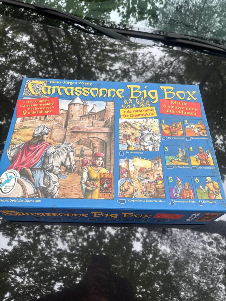Carcassonne Big Box - Basisspel & 9 Uitbreidingen, Ophalen of Verzenden, Zo goed als nieuw