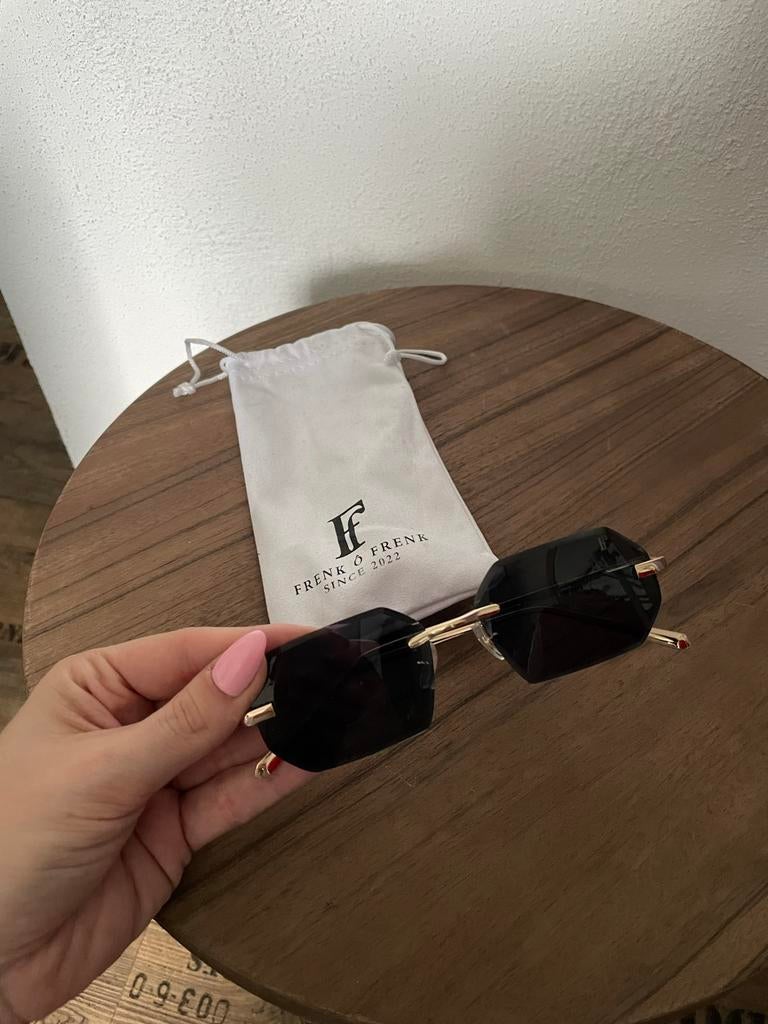 Frenk O Frenk Unisex Zonnebril, Overige merken, Zonnebril, Zwart, Ophalen of Verzenden