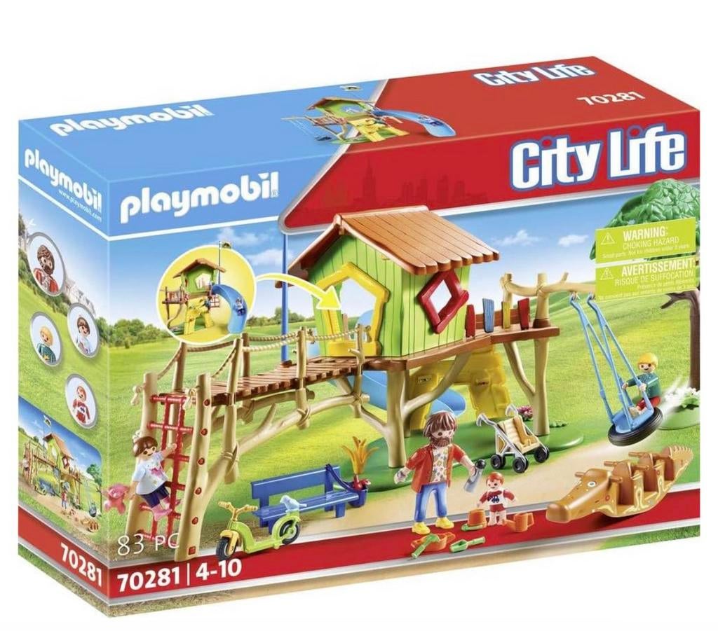 Playmobil citylife speeltuin, Ophalen, Zo goed als nieuw, Hout