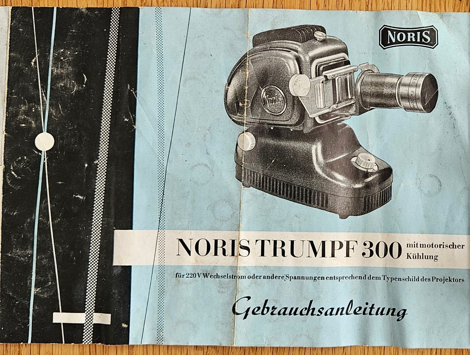 Vintage Noris Trumpf 300 Diaprojector met Accessoires, Audio, Tv en Foto, Ophalen of Verzenden, Gebruikt, Met scherm