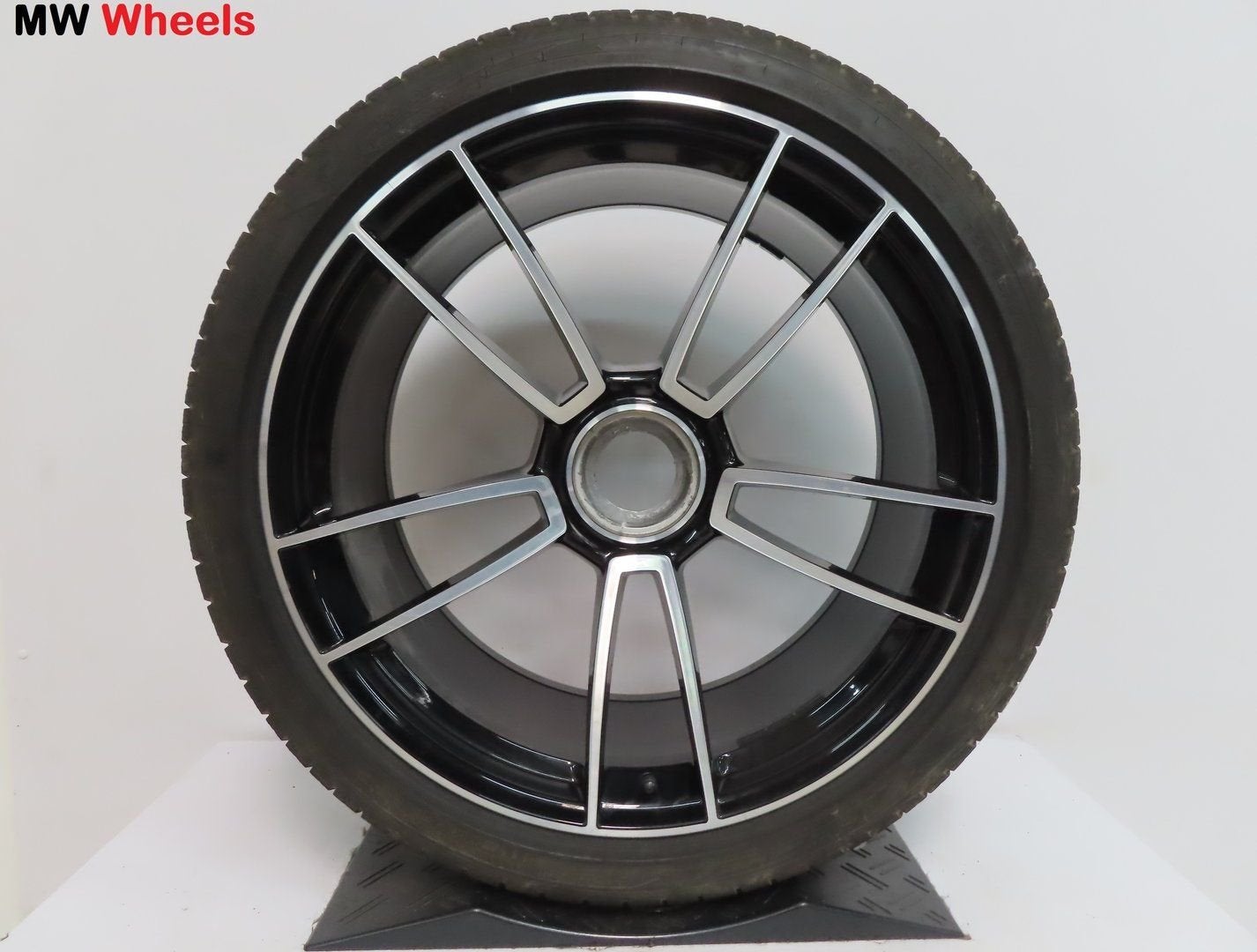 Originele Porsche 911 992 Turbo 21 inch velgen winterbanden, -, -, Banden en Velgen, 20 inch