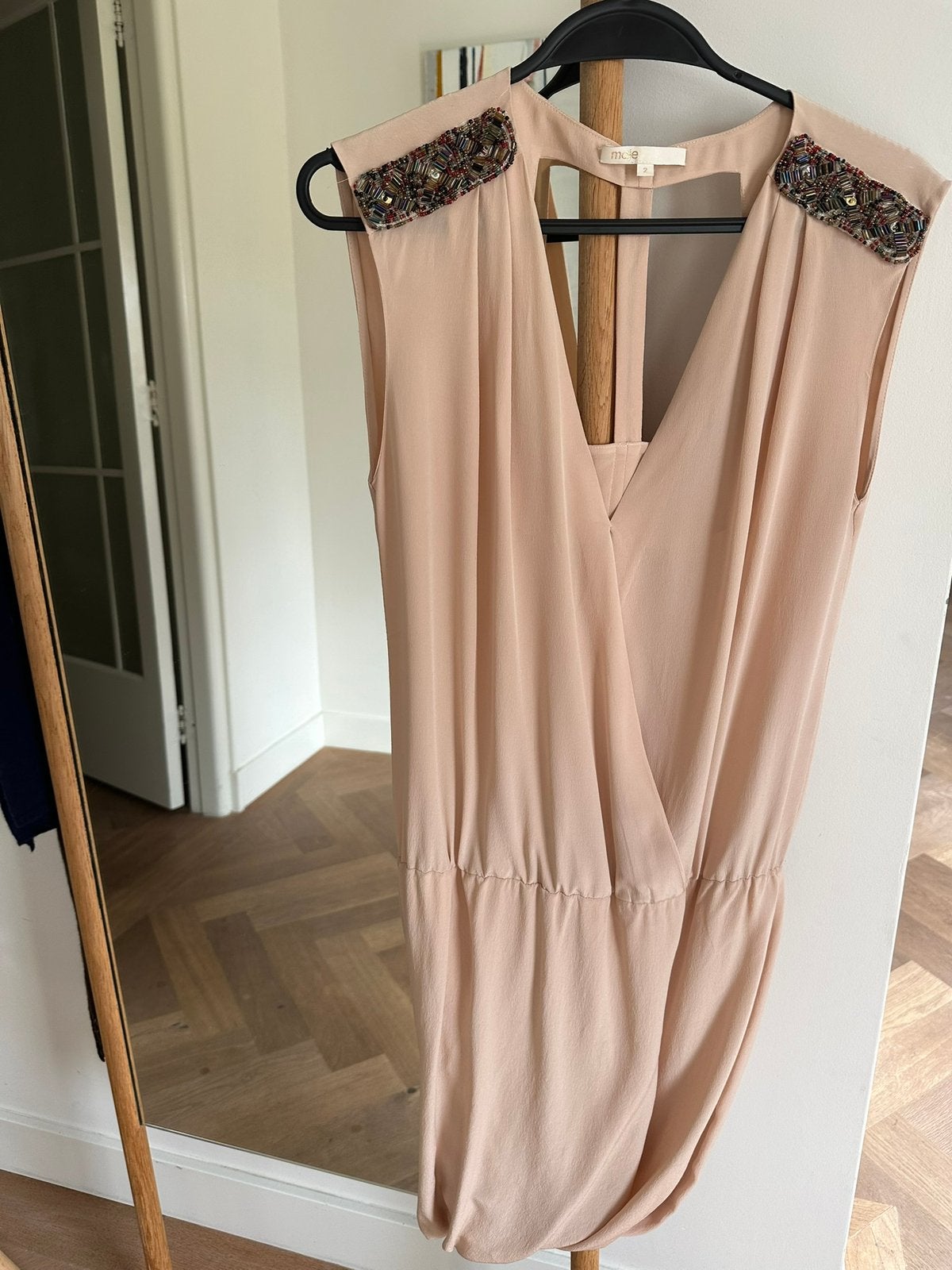 Maje jurk, Ophalen of Verzenden, Zo goed als nieuw, Roze, Maat 36 (S)