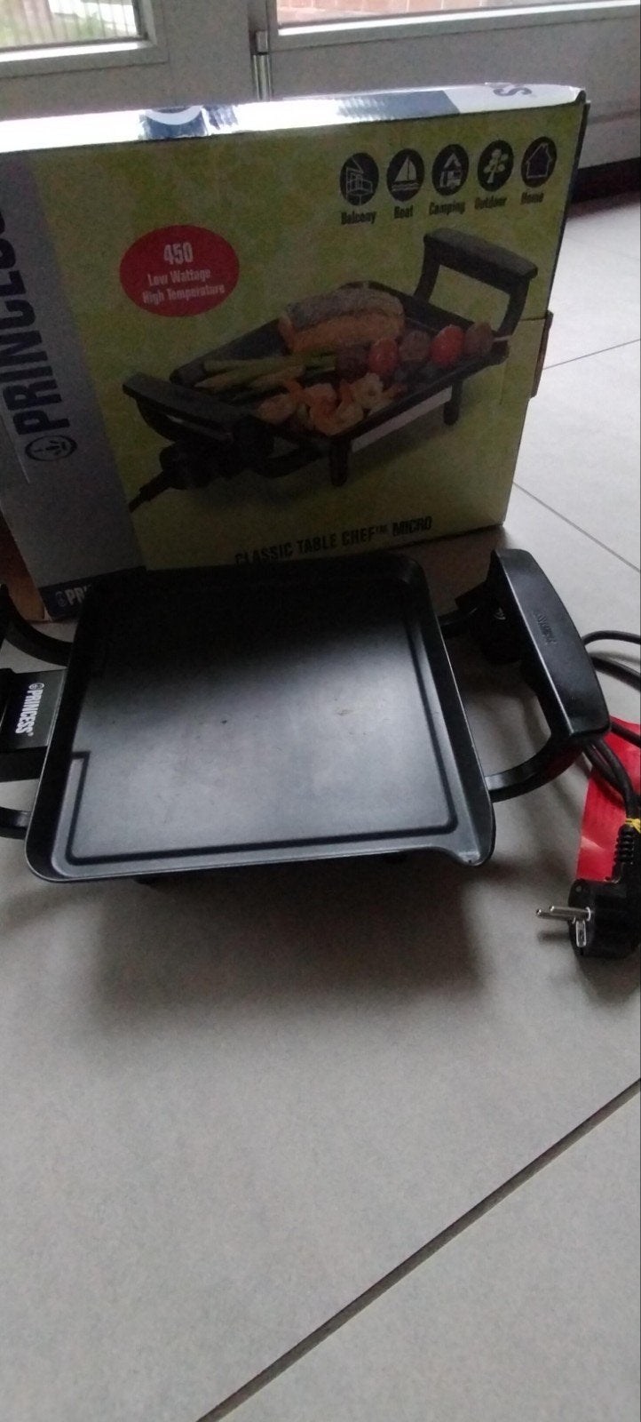 Princess Classic Table Chef Micro Grill - Zo goed als nieuw, Ophalen of Verzenden, Gebruikt, Tafelgrill