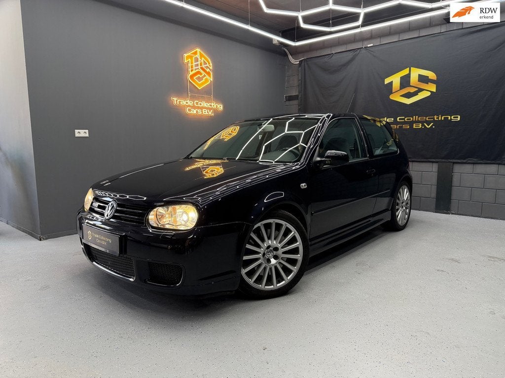 Volkswagen Golf 3.2 VR6 R32 4Motion HANDGESCHAKELDE-COLLECTI, Auto's, 1473 kg, Gebruikt, Zwart, Bedrijf