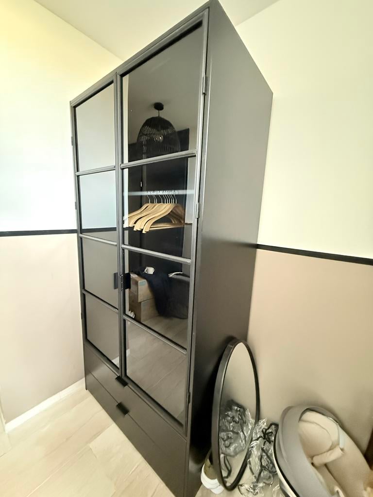 Garderobekast Karwei met twee lades, Huis en Inrichting, Ophalen, Overige materialen, Gebruikt, 200 cm of meer