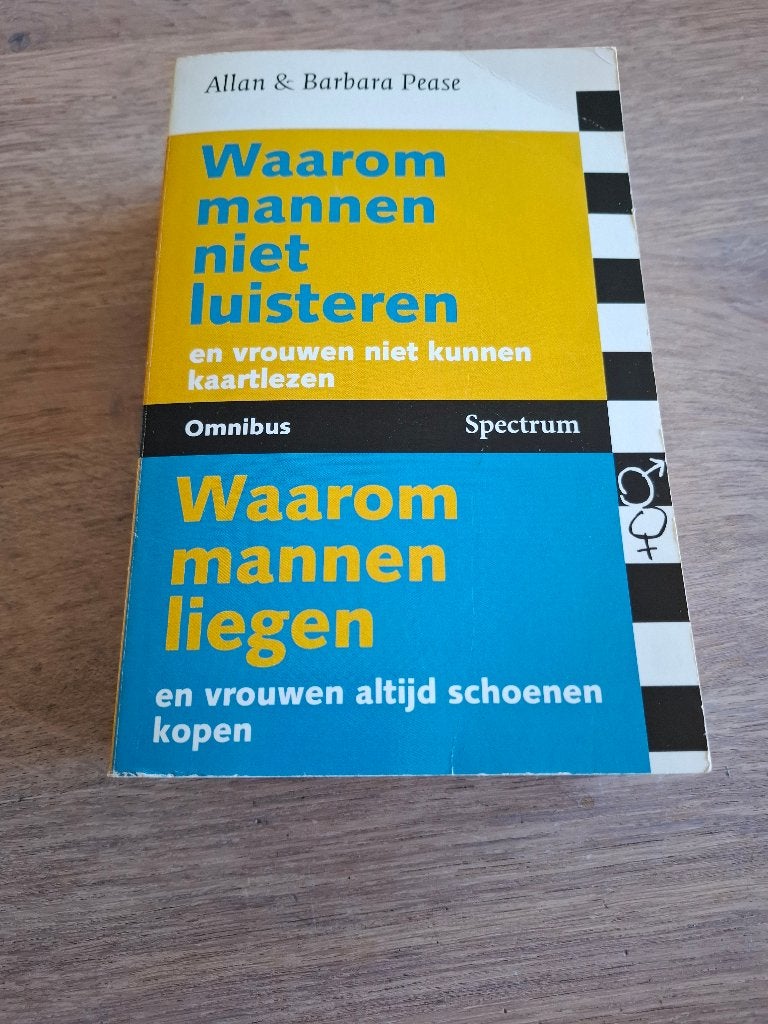 Allan & Barbara Pease - Waarom mannen niet luisteren Omnibus, Ophalen of Verzenden, Zo goed als nieuw, Sociale psychologie