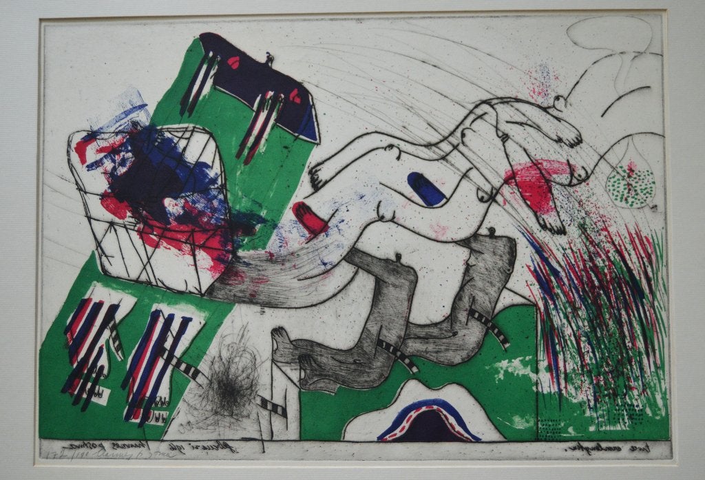 Hannes Postma (1933-2020) 2 armlengtes. Ets - aquatint., Antiek en Kunst, Ophalen