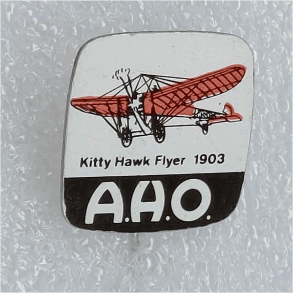 SP1446 Speldje A.H.O. Kitty Hawk Flyer 1903, Ophalen of Verzenden, Gebruikt, Overige onderwerpen