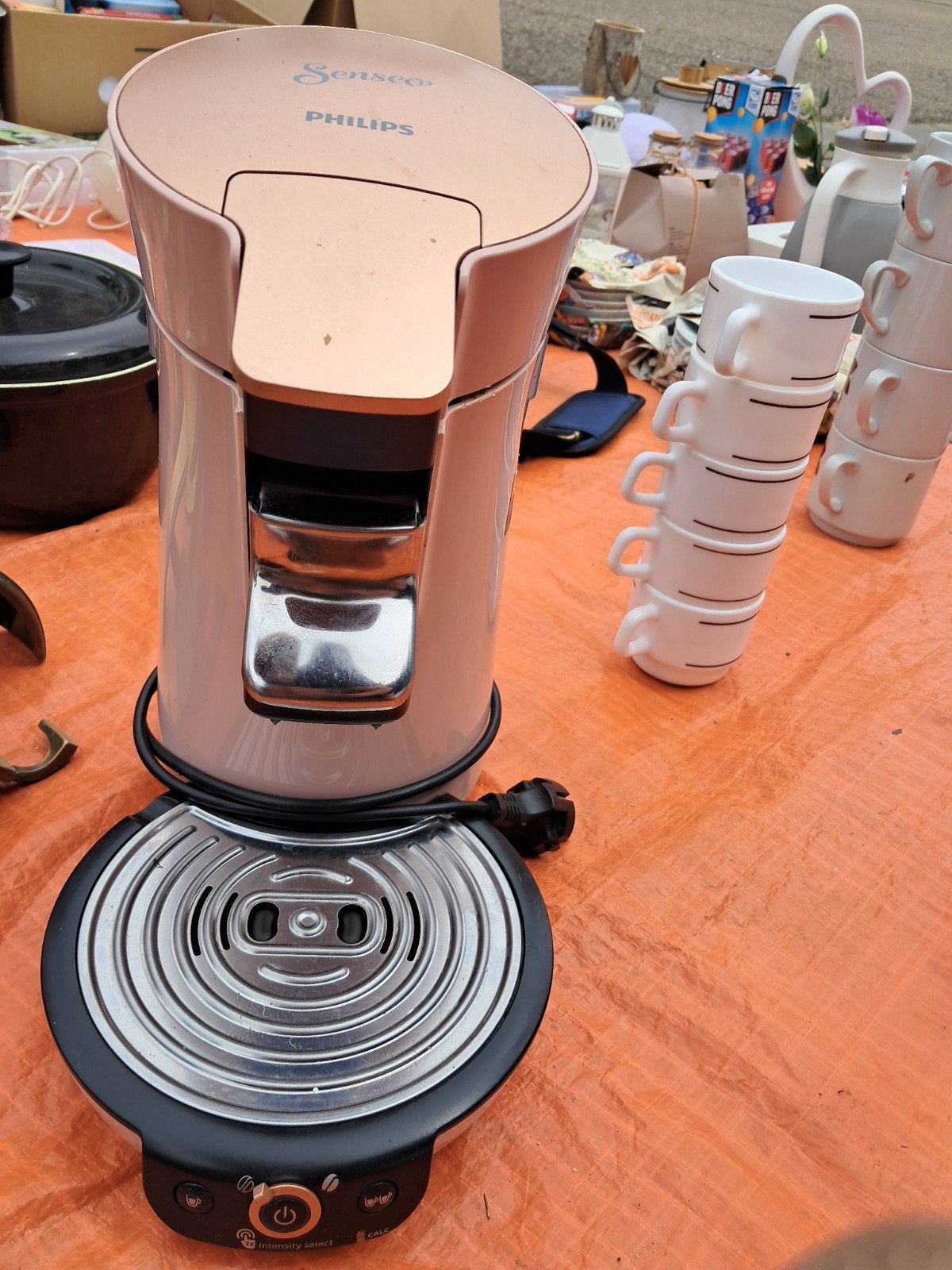 Philips Senseo Koffiezetapparaat - Roze/Goud, Witgoed en Apparatuur, Koffiezetapparaten, Koffiepads en cups, Gebruikt, Koffiemachine