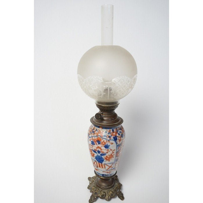 # Antieke Imari olielamp meiji periode 1880 - 1900, Ophalen
