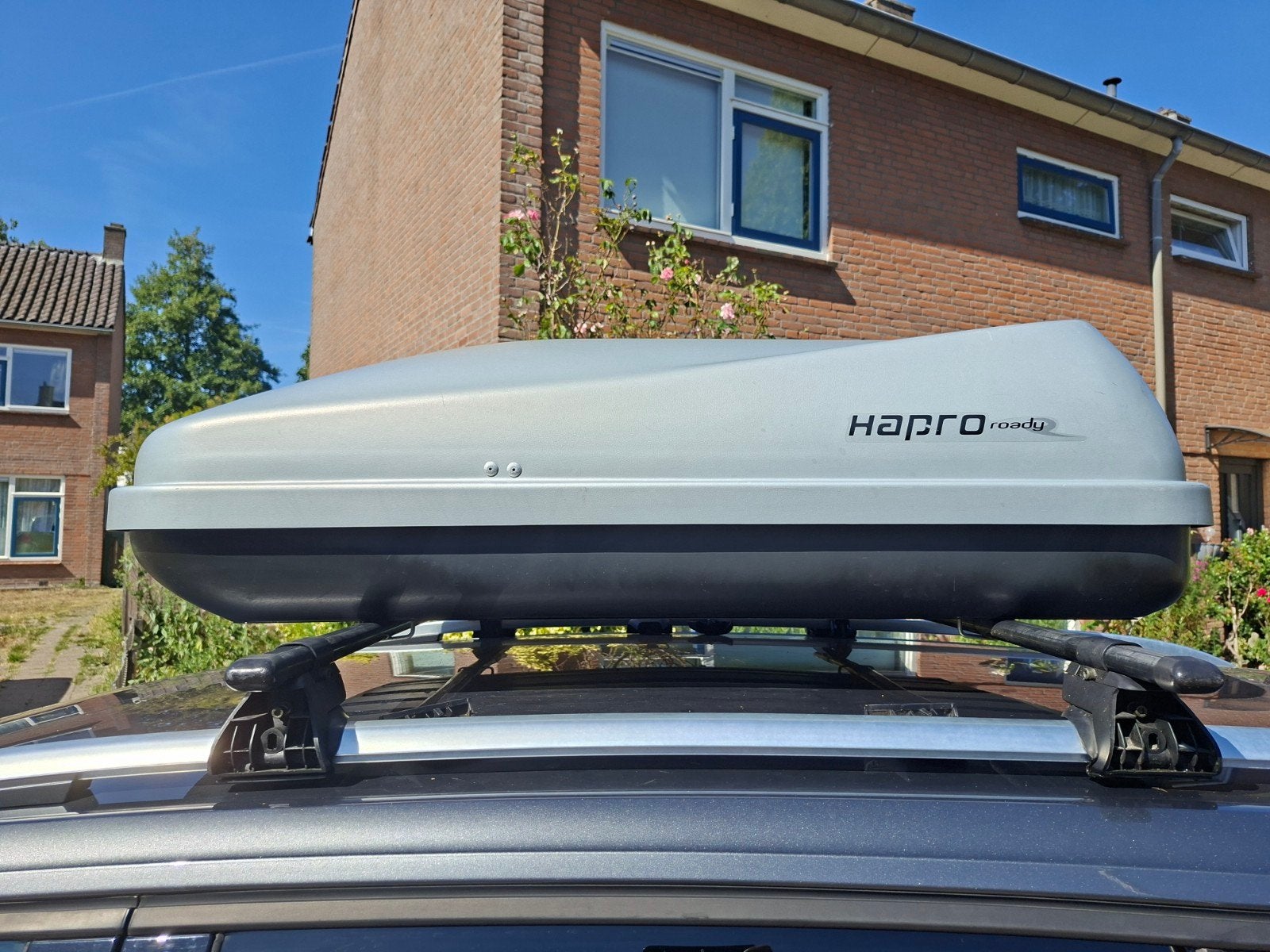 Mooie ruime Hapro dakkoffer inclusief dakdragers, Ophalen, Zo goed als nieuw