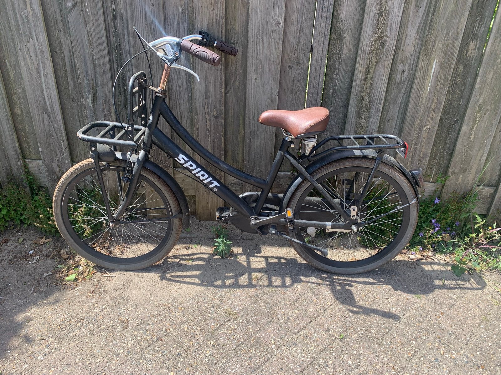 Spirit transportfiets, zwart, 22 inch, Fietsen en Brommers, Ophalen, Gebruikt, 22 inch
