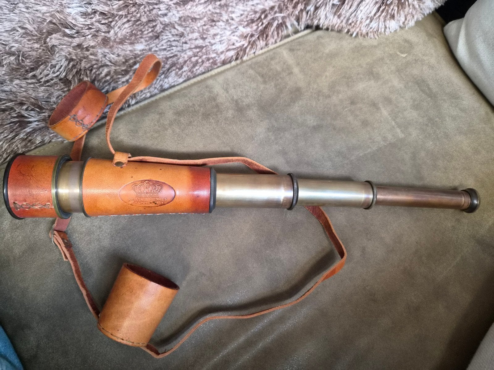 Antieke Kelvin & Hughes London 1917 Monoculaire Telescoop, Ophalen, Minder dan 80 mm