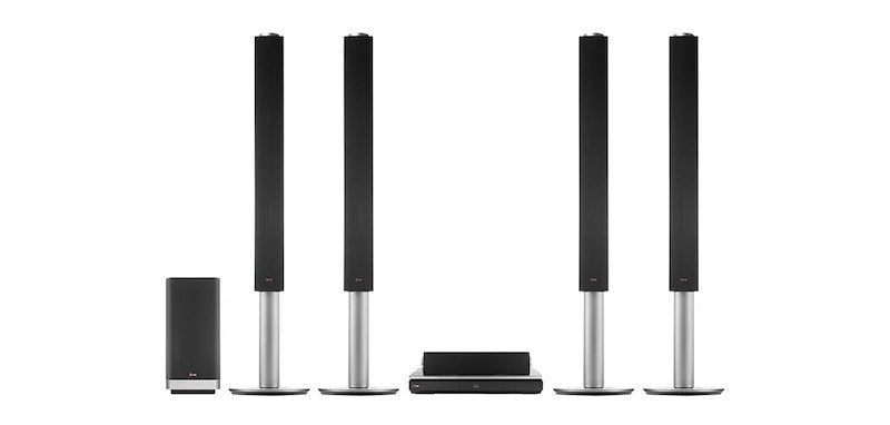 LG Home Cinema Set met Blu-ray speler en 9.1 systeem, Blu-ray-speler, 70 watt of meer, Zo goed als nieuw, 5.1-systeem