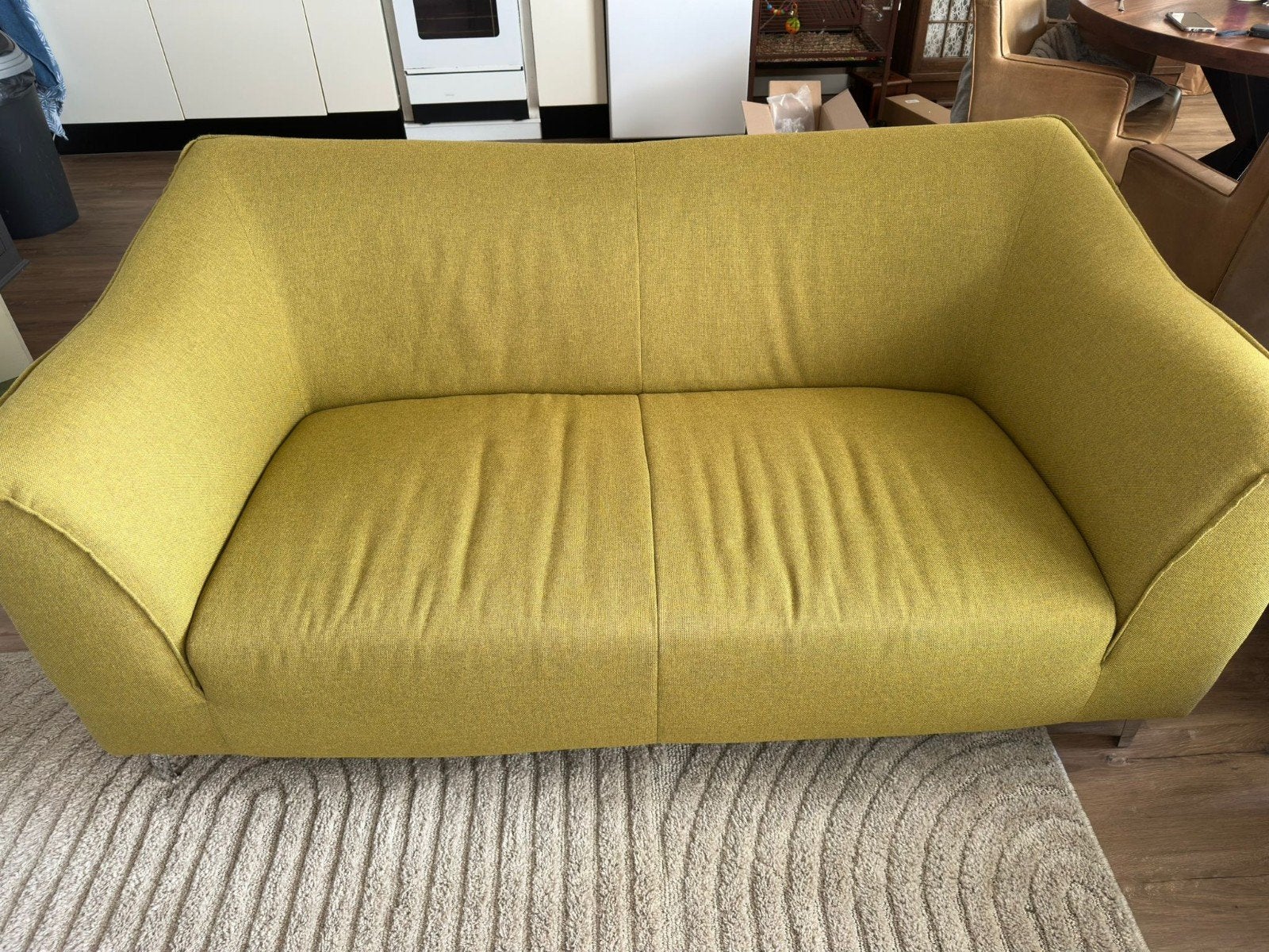 Zo goed als nieuw 2 zit bank van Goossens, Ophalen, 150 tot 200 cm, Tweepersoons, 75 tot 100 cm