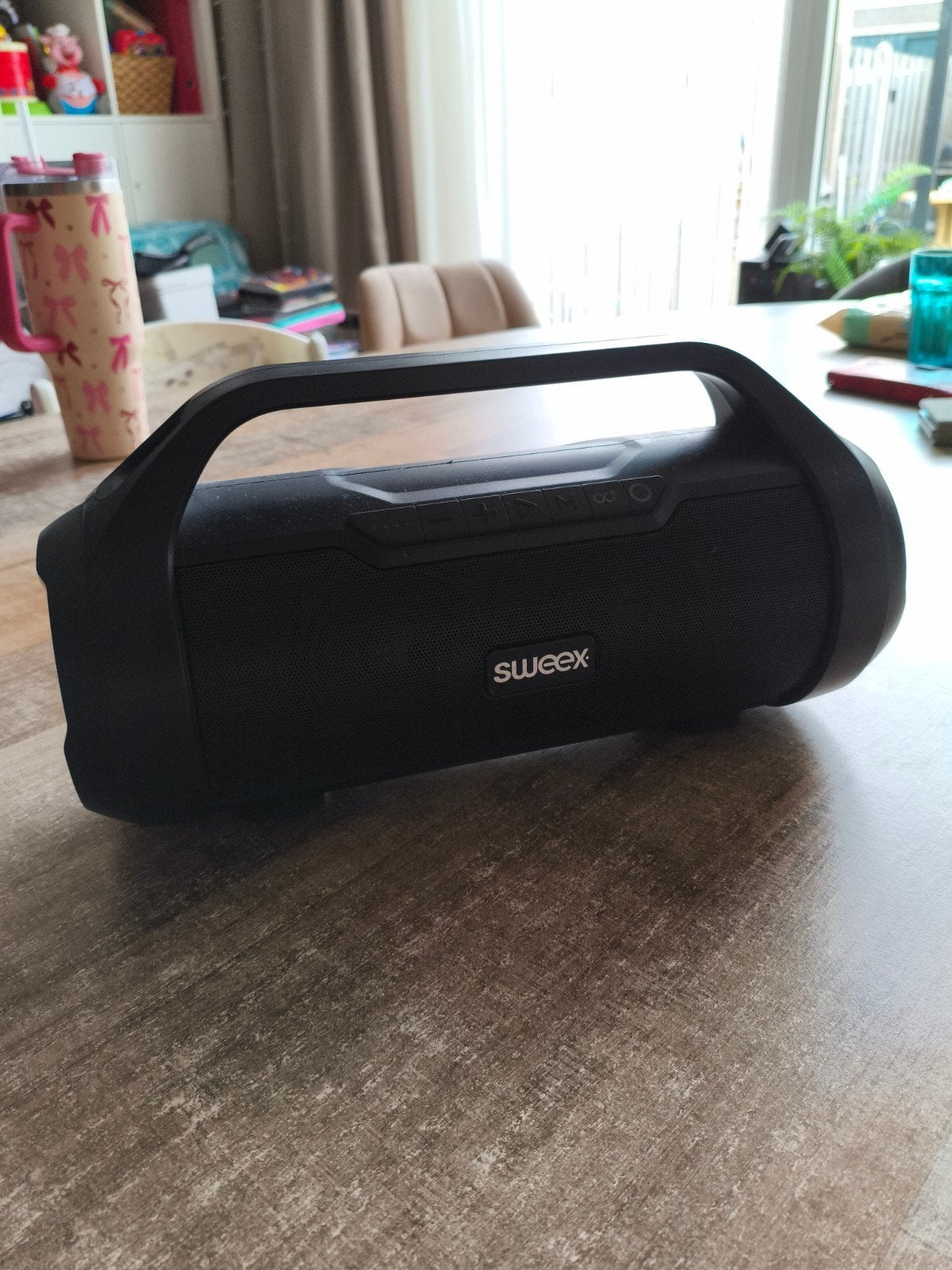 Sweex Bluetooth Party Boombox - Draagbare Speaker, Gebruikt, Bluetooth, Draagbare speaker, Minder dan 60 watt