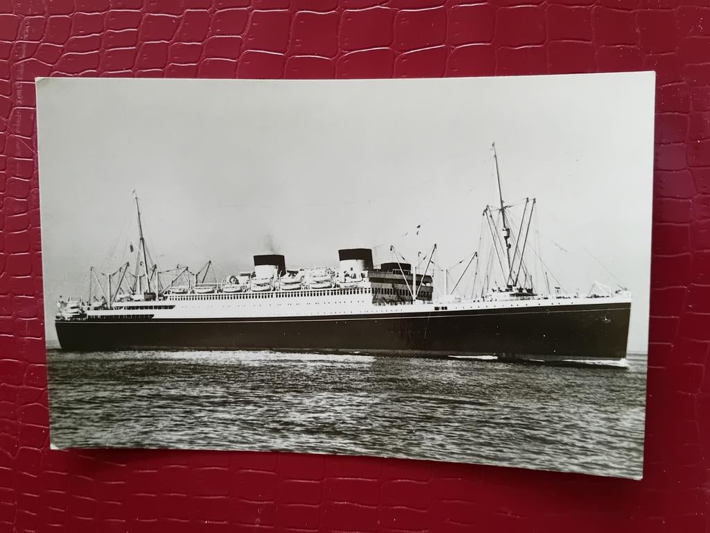 Ansichtkaart m.s. Britannic, Ophalen of Verzenden, Kaart, Foto of Prent