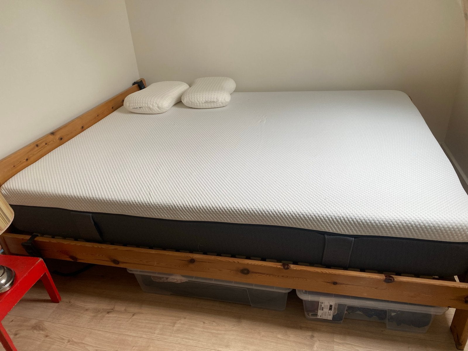 Elektrische lattenbodem bed met Emma matras 160x200, Huis en Inrichting, Ophalen, Verstelbaar, Overige kleuren, Tweepersoons