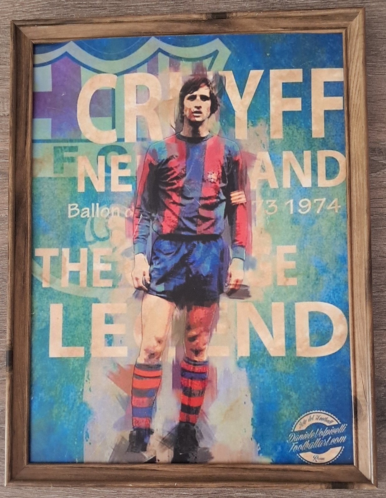 Poster   Johan Cruijff, Verzamelen, Ophalen of Verzenden, Zo goed als nieuw, Ajax, Poster, Plaatje of Sticker