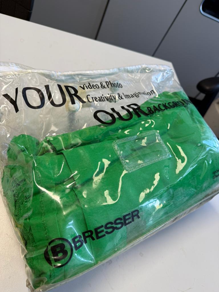 BRESSER green screen 2.5x3m doek NIEUW, Ophalen of Verzenden, Zo goed als nieuw