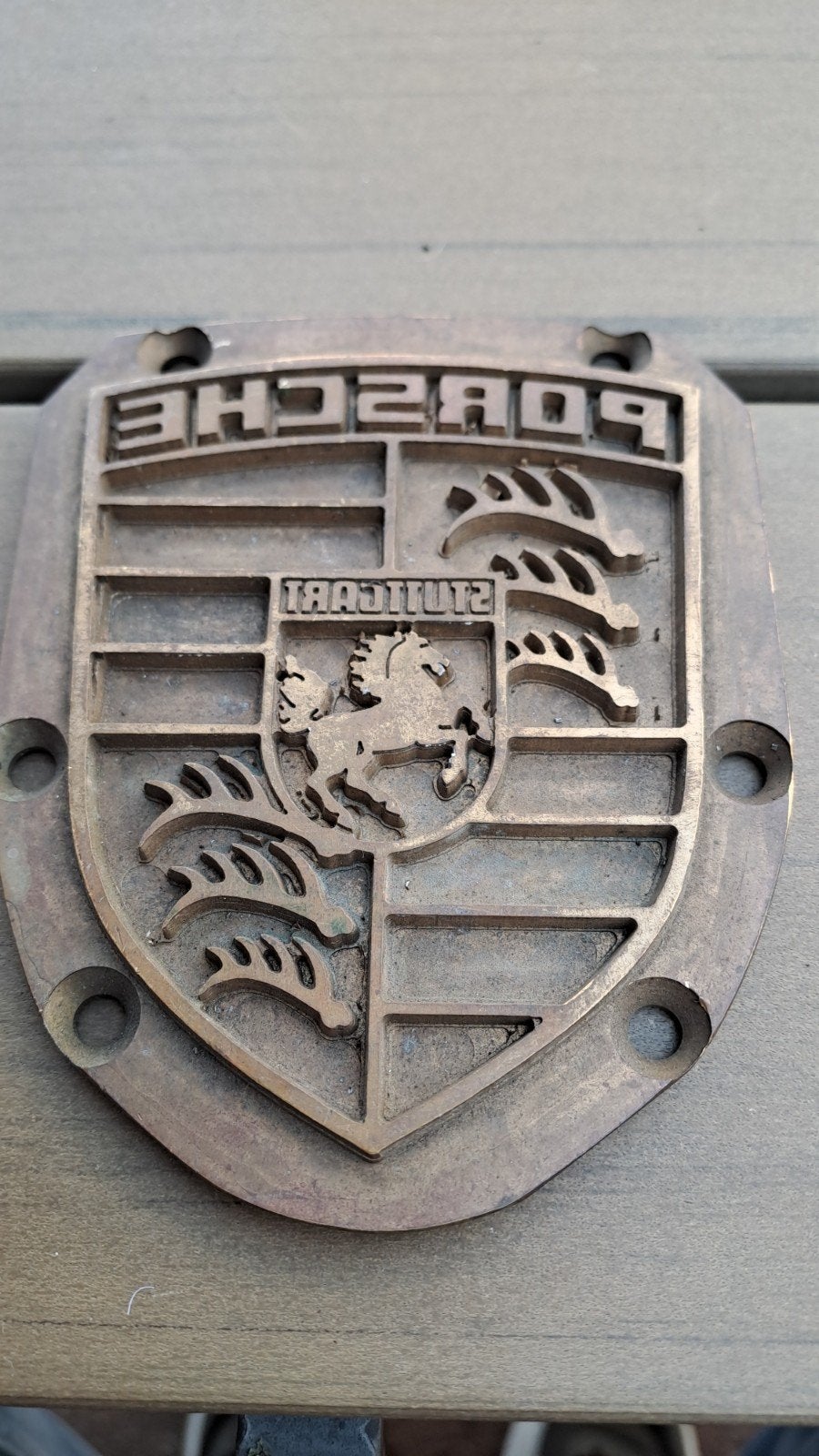 porsche stuttgart gietmal stempel, Ophalen of Verzenden