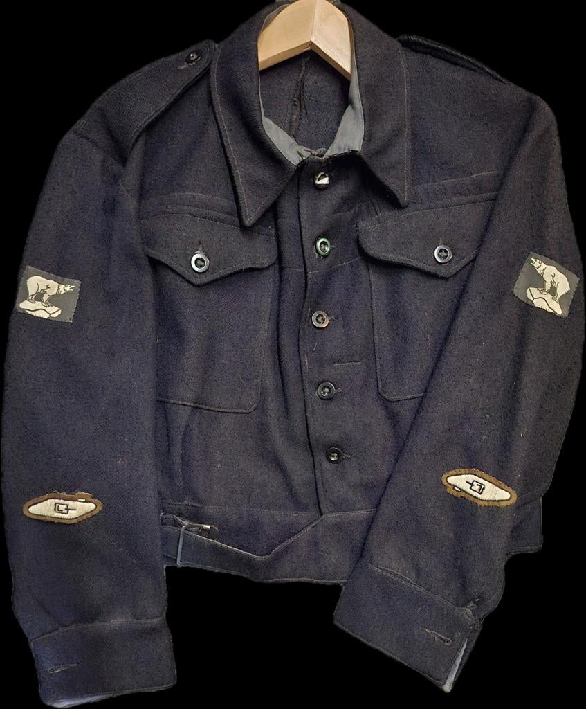 A.R.P battledress 1943 polar bears, Ophalen of Verzenden