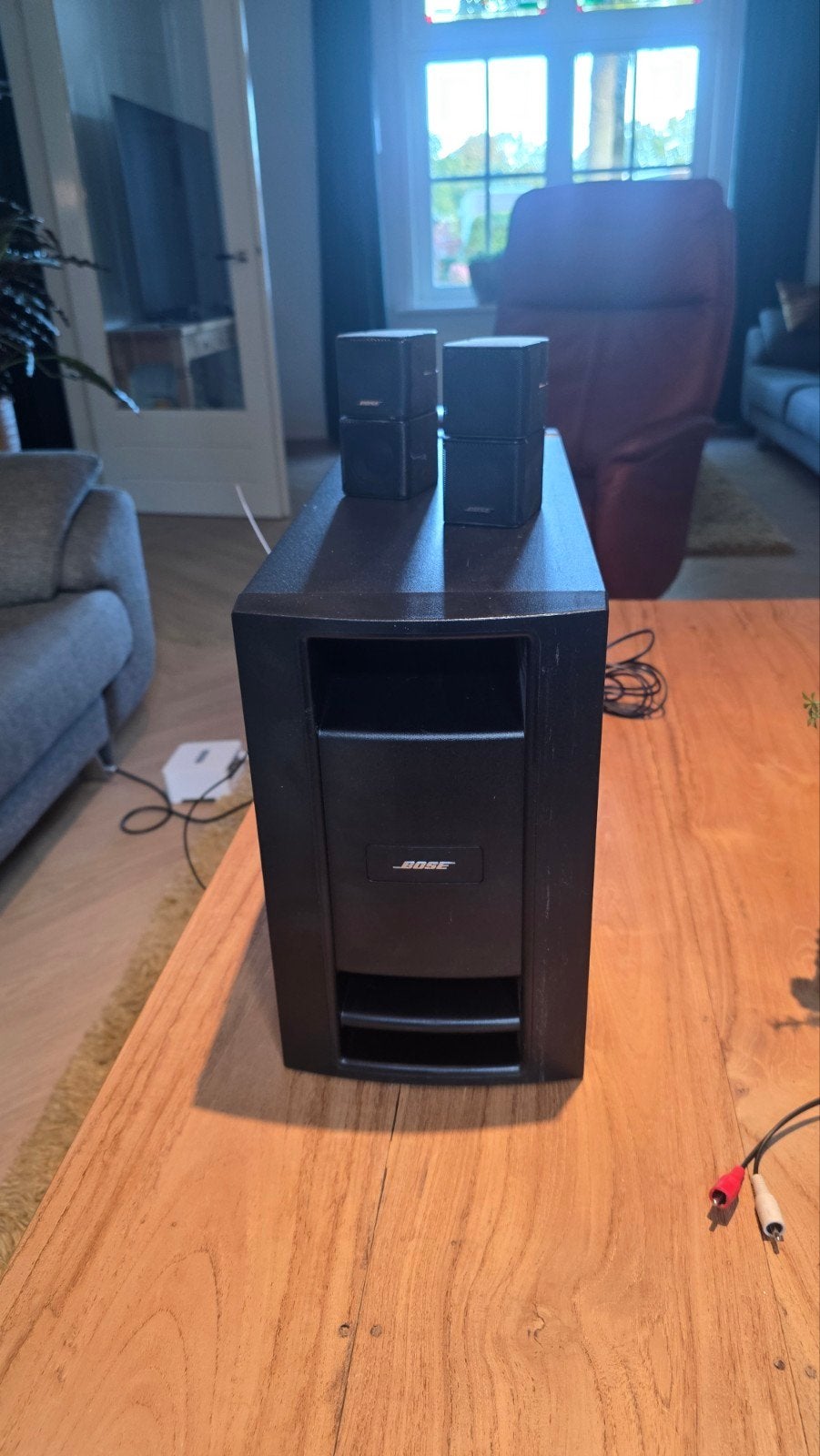 Bose Acoustimass Bassmodule met 2 Satelliet Speakers, Ophalen, Gebruikt, Speakerset, Bose