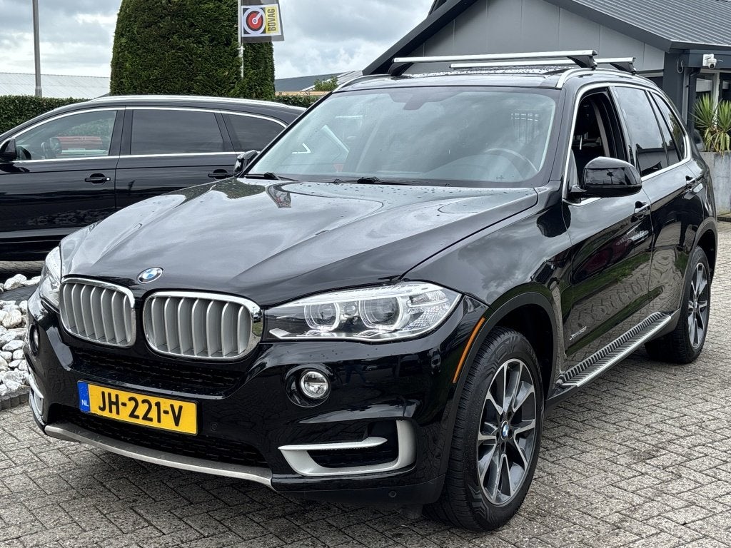 BMW X5 3.5I High Exe Xdrive Zwart Panoramadak 2015 Trekhaak, Auto's, BMW, Gebruikt, Zwart, Leder, Bedrijf