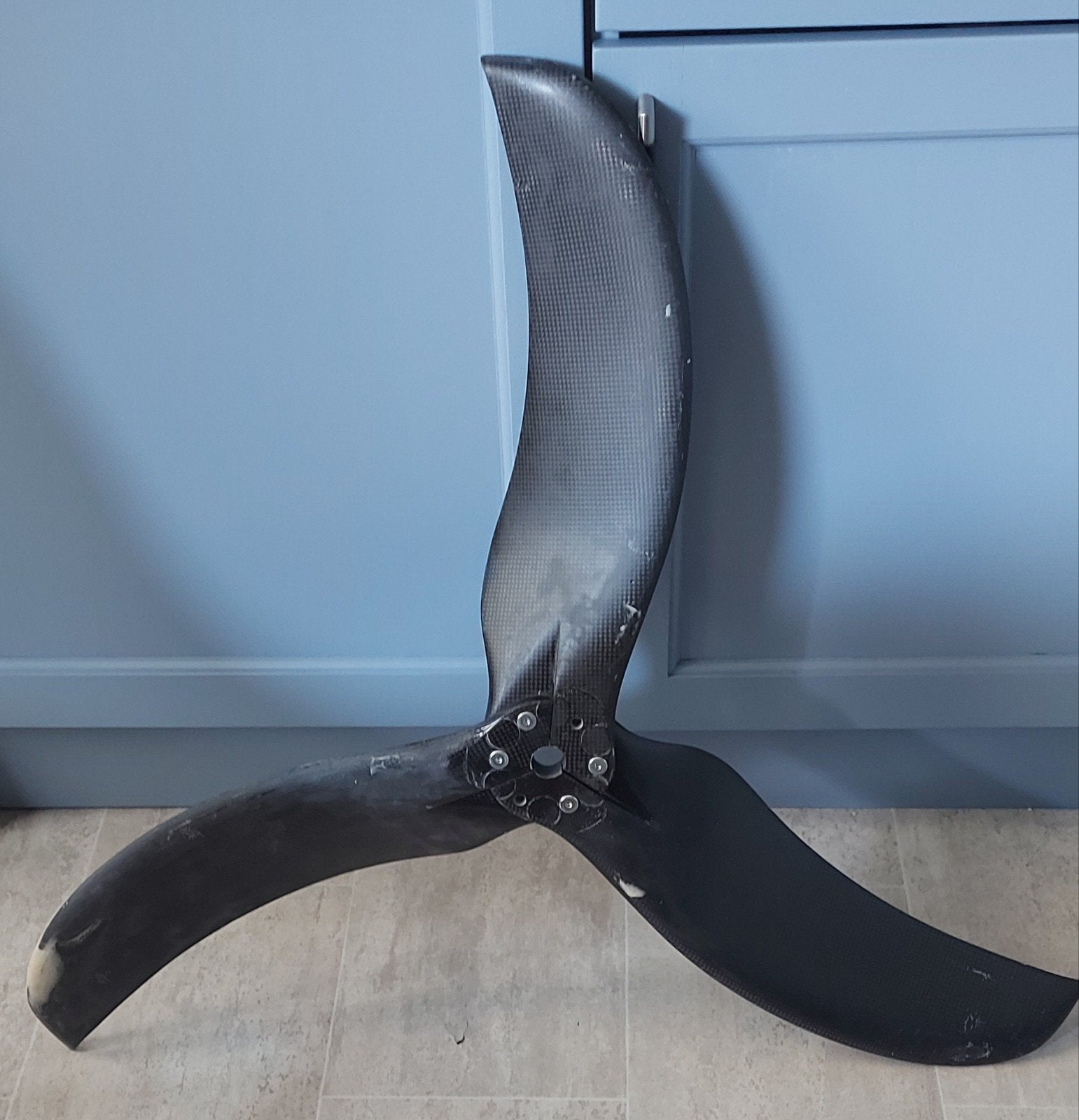 Carbon 3-blads decoratie propellor 96cm, Ophalen of Verzenden, Gebruikt