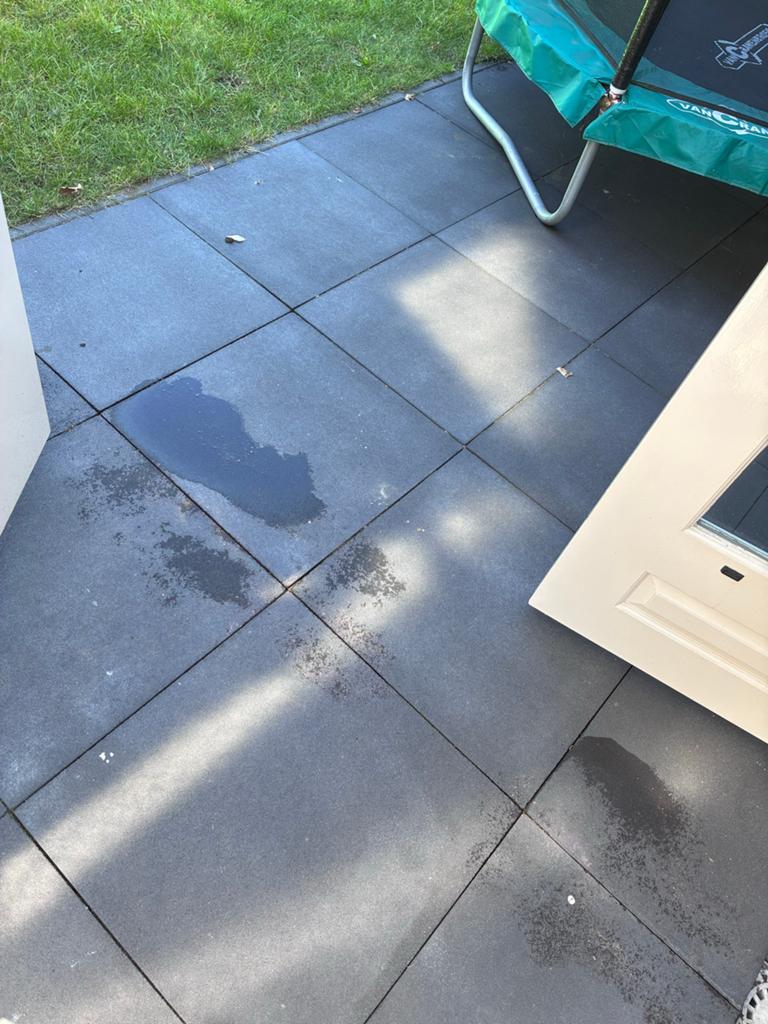 Stoeptegels 60x60 antraciet, Tuin en Terras, Ophalen, Gebruikt, Beton, Terrastegels