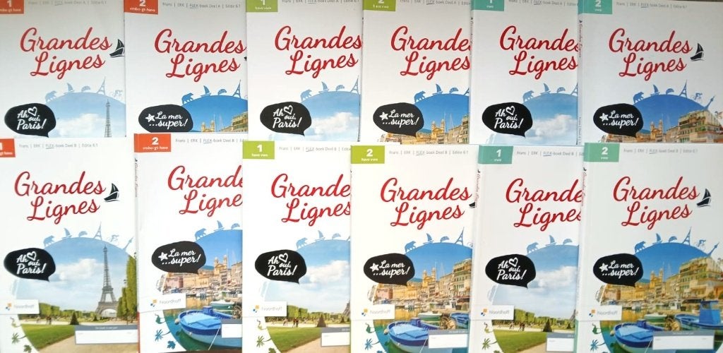 GRANDES LIGNES 6.1 FRANS Onderbouw Flex SETS M/H/V 1/2 NIEUW, Frans, Nieuw, Ophalen of Verzenden, Noordhoff Uitgevers