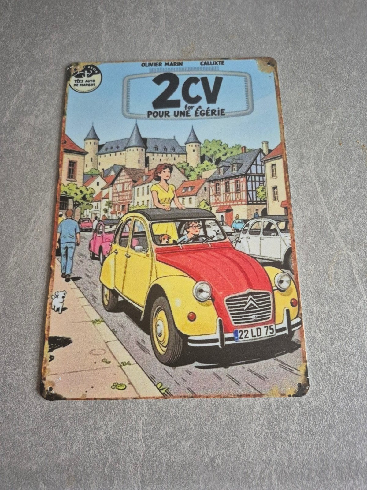 2CV 'Pour une Égérie' Metalen Plaat - Citroën Kunst, Ophalen of Verzenden, Nieuw