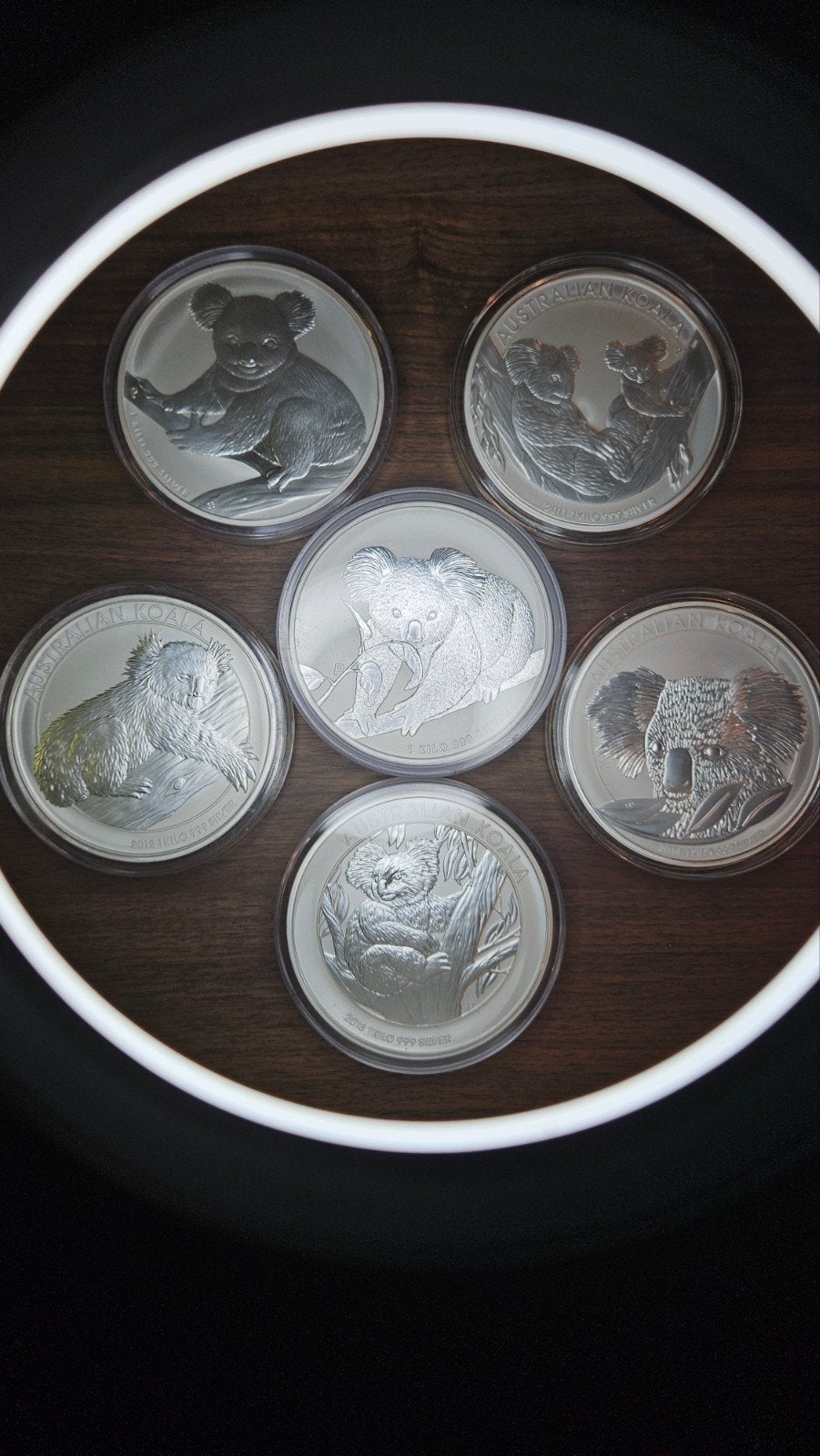 1 kilo koala  reeks 2009-2014, Ophalen of Verzenden, Noord-Amerika, Zilver