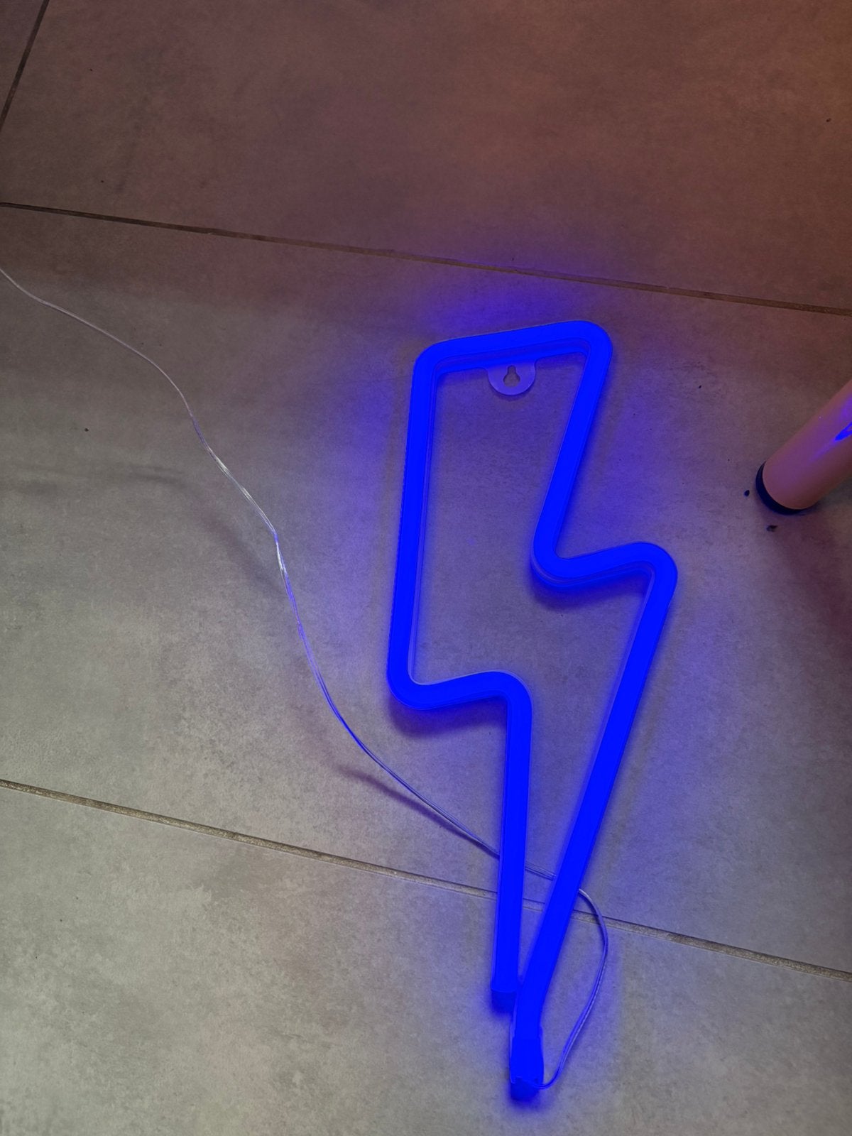 Bliksem vorm lamp (led lamp), Ophalen of Verzenden, Zo goed als nieuw, Led lamp