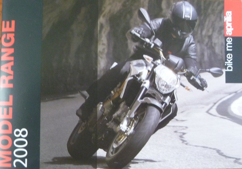 Folder APRILIA Model Range 2008 (Bromfietsen/ Motoren), Ophalen of Verzenden, Nieuw