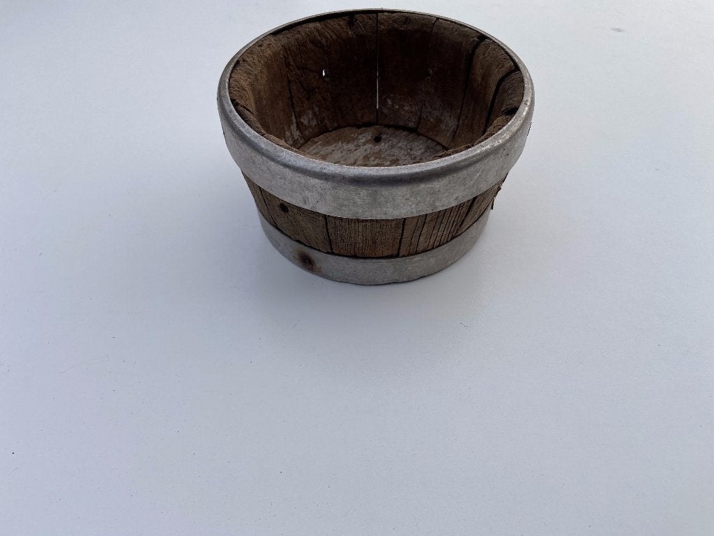 Vintage houten kaasvat klein rond, Ophalen of Verzenden