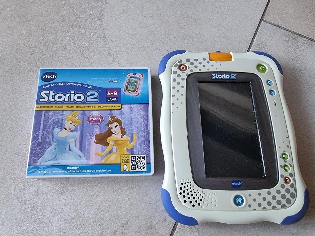 v tech storio 2 met 1 princessspelletje, Kinderen en Baby's, Speelgoed | Vtech, Ophalen of Verzenden, Zo goed als nieuw