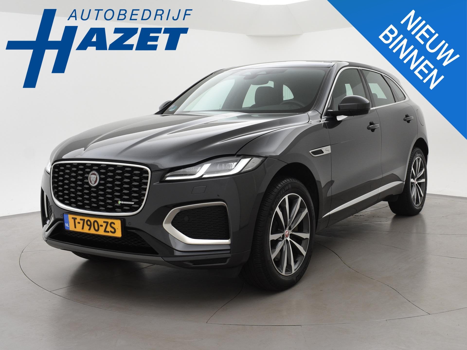 Jaguar F-PACE 2.0 P400e PHEV AWD R-DYNAMIC + PANORAMA | TREK, Auto's, Automaat, 404 pk, Gebruikt, 4 cilinders