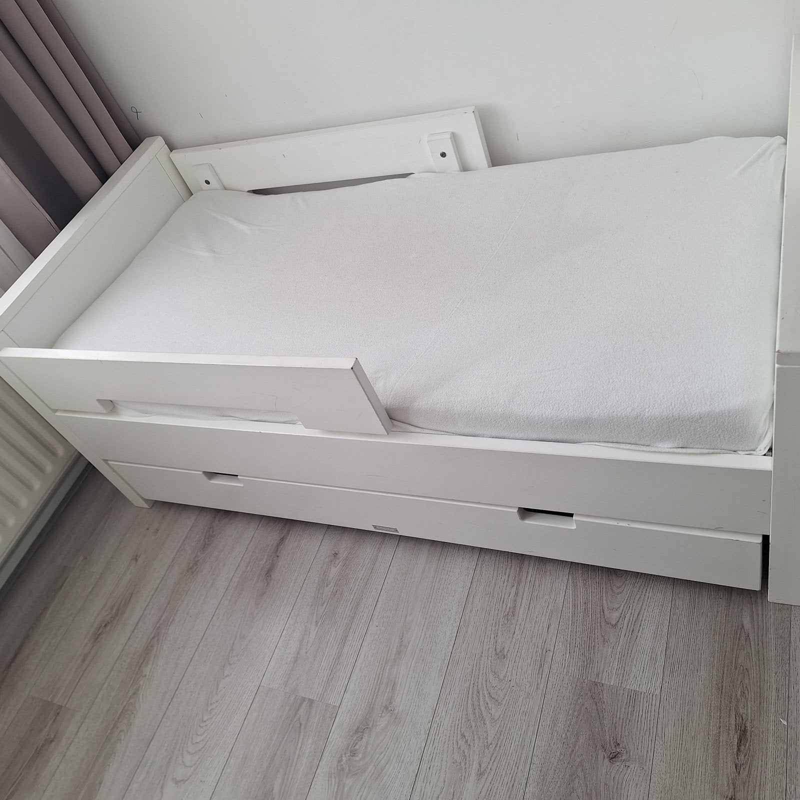 Bopita Jonne Juniorbed 70x150 + matras + bedlade en extra's, Ophalen, 140 tot 160 cm, 70 tot 85 cm, Lattenbodem