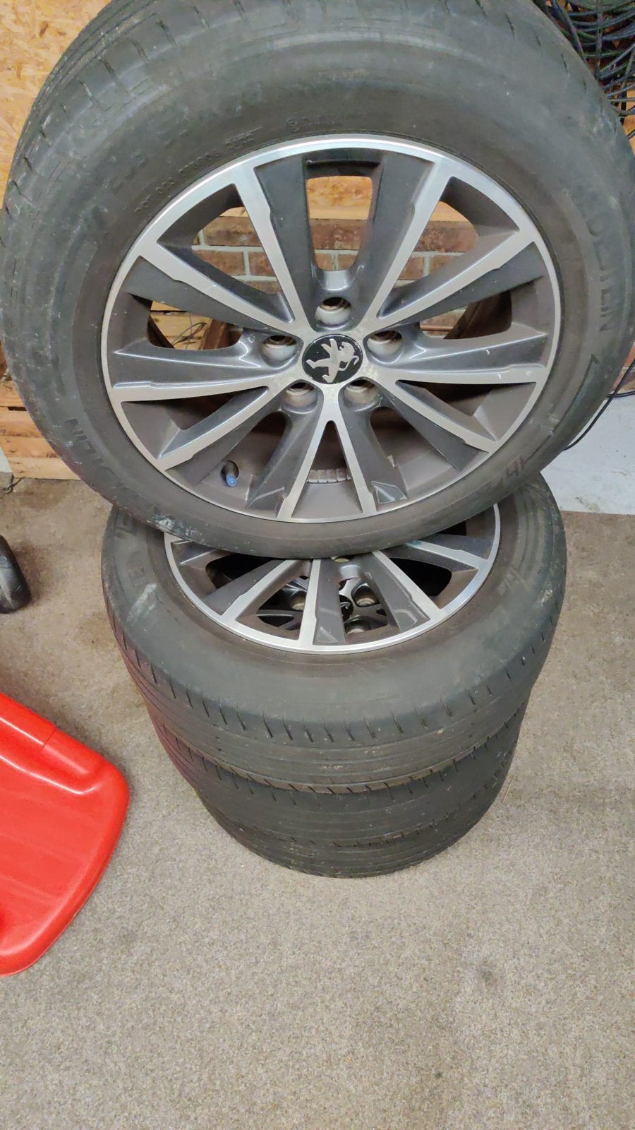 Peugeot 308 5x108 ca 3mm 4x lichtmetalen velgen, Auto-onderdelen, Banden en Velgen, Ophalen, Gebruikt, Velg(en), 16 inch
