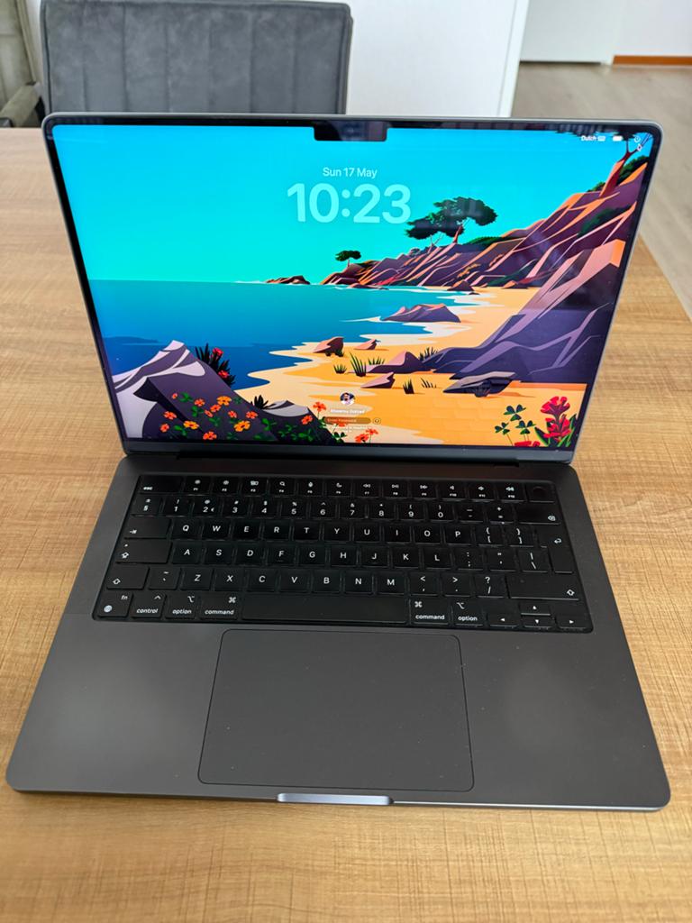 MacBook Pro 14-inch M3 Pro (nov. 2023) - Zo goed als nieuw, MacBook Pro, 1 TB of meer, Qwerty, Overige groottes