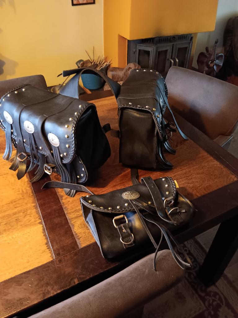 3 stuks motortassen zadeltassen willie &max, Motoren, Accessoires | Koffers en Tassen, Ophalen